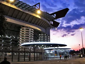 San Siro Stadium Dusk View Wallpaper