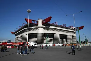 San Siro Stadium Exterior View Wallpaper
