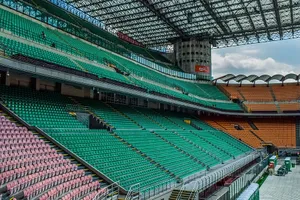 San Siro Stadium Interior View Wallpaper