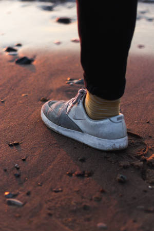 Sand And Nike Iphone Background Wallpaper