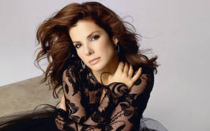 Sandra Bullock In Sheer Dress Wallpaper