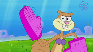 Sandy Cheeks Karate Master Wallpaper