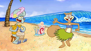 Sandy Cheeks Summer Wallpaper