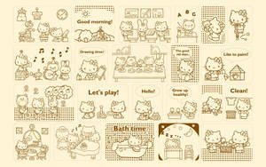 Sanrio Characters With Hello Kitty Desktop Wallpaper