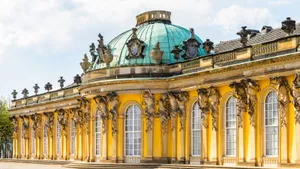 Sanssouci Palace Exterior In Potsdam Wallpaper