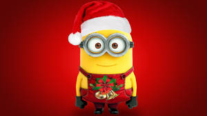 Santa Outfit Minion Desktop Wallpaper