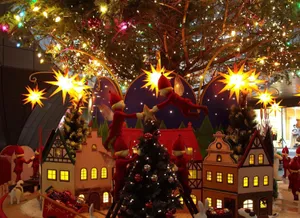 Santa's Elves Busily Preparing For Christmas Wallpaper