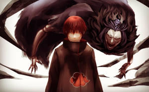 Sasori With Third Kaze Puppet Art Wallpaper