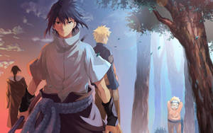 Sasuke And Itachi - Uchiha Brothers Wallpaper