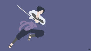 Sasuke Uchiha 4k Vector Art Wallpaper