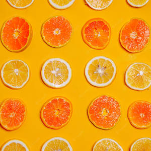 Satsuma Orange Digital Paint Wallpaper