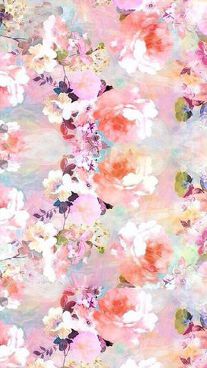 Saturated Floral Fantasy Lock Screen Wallpaper