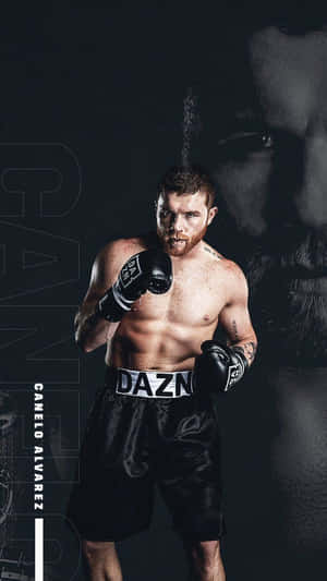 Saul 'canelo' Alvarez, The Boxing Maverick In Black Wallpaper