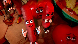 Sausages And Tomatoes Sausage Party Wallpaper