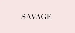 Savage Serif Text On Pink Background Wallpaper
