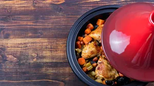 Savory Chicken Tajine - Moroccan Culinary Delight Wallpaper