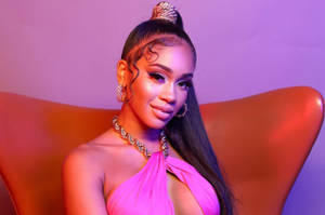 Saweetie Portrait Bet Awards 2019 Wallpaper