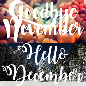 “say Goodbye To November And Welcome December With Open Arms!” Wallpaper