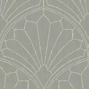 Scallops Pattern Dotted On Gray Aesthetic Wallpaper