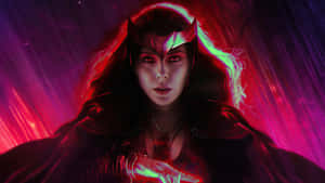 Scarlet Witch Mystical Power Display Wallpaper