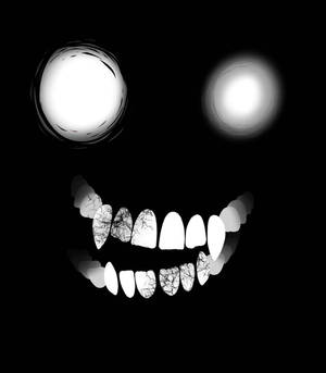 Scary Face Teeth Blank Eyes Wallpaper