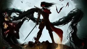 Scary Girl Edgy Pfp Wallpaper