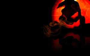 Scary Halloween Black Ghost Wallpaper