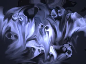 Scary Halloween Ghosts Painting Wallpaper