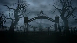 Scary Night In The Graveyard Just In Time For Halloween Wallpaper