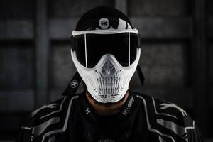 Scary Skull Design On Helmet Wallpaper