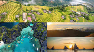 Scenic_ Travel_ Collage Wallpaper