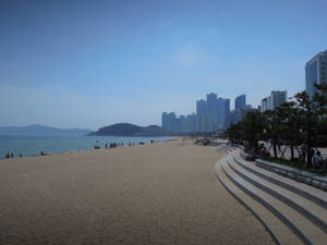 Scenic View Of Urban Beach In Busan Wallpaper