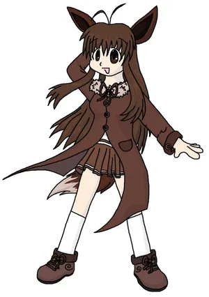 School Girl Eevee Evolutions Human Wallpaper