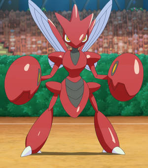 Scizor In A Stadium Wallpaper