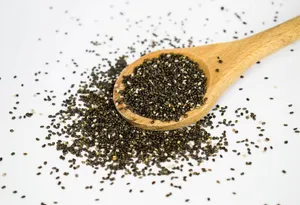 Scooping Chia Seeds Wallpaper