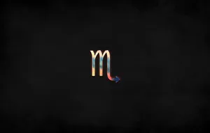 Scorpio Colorful Symbol Simple Wallpaper