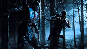 Scorpion And Sub-zero Face Off In Mortal Kombat Wallpaper