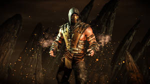 Scorpion In Hellfire - Mortal Kombat 11 Wallpaper