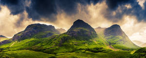 Scotland Green Hill Wallpaper