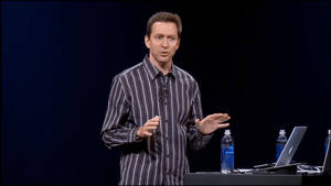 Scott Forstall In A Striped Shirt Wallpaper