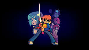 Scott Pilgrim And His Sword Wallpaper