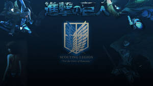 Scouting Legion Attack On Titan Logo Wallpaper