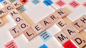 Scrabble Words On A Table Wallpaper