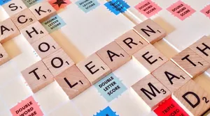 Scrabble Words On A Table Wallpaper