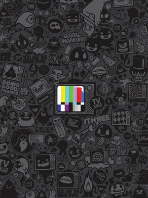 Screen Test Display Doodle Art Wallpaper