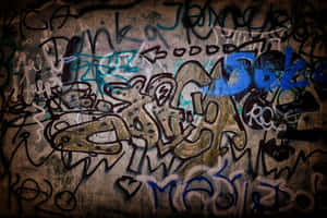 Scribbles In A Graffiti Wall Art Wallpaper