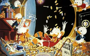 Scrooge Mcduck In Luxury Wallpaper
