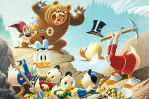 Scrooge Mcduck Oil Painting Wallpaper