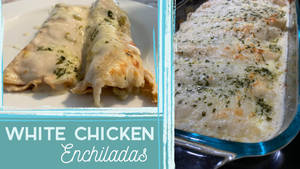 Scrumptious White Chicken Enchiladas Wallpaper