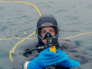 Scuba Diver With A Gopro Wallpaper